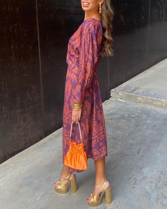 Vestido midi estampado «Isabela»