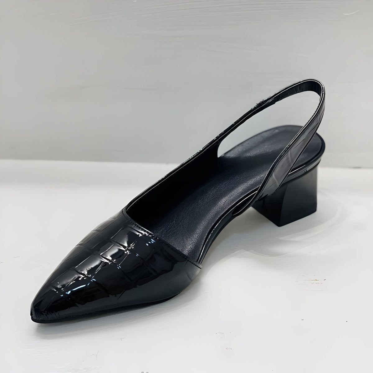 Zapatos destalonados de tacón ancho «Lynn»