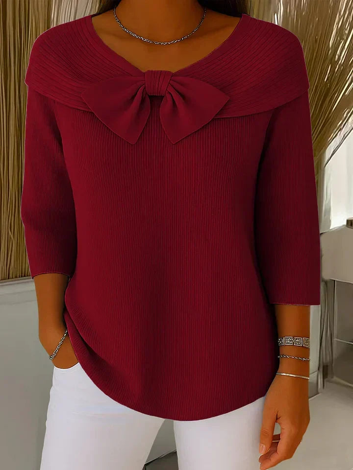 Jersey con lazo decorativo «Sofía»