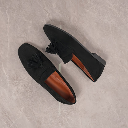 Mocasines de ante con borlas «Soléna»