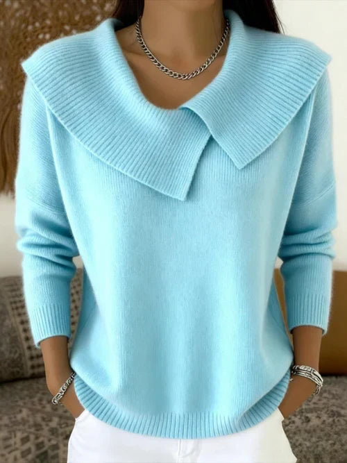 Jersey con cuello solapa «Marlene»