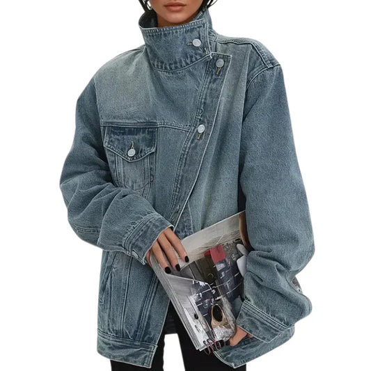 Chaqueta vaquera asimétrica «Cleo»