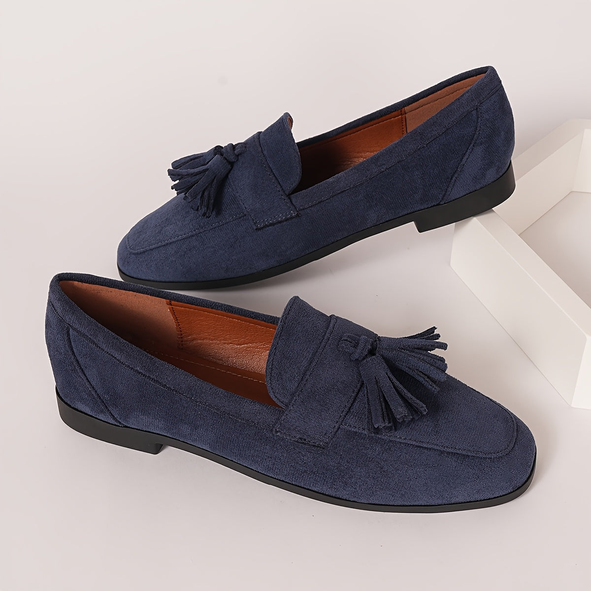 Mocasines de ante con borlas «Soléna»