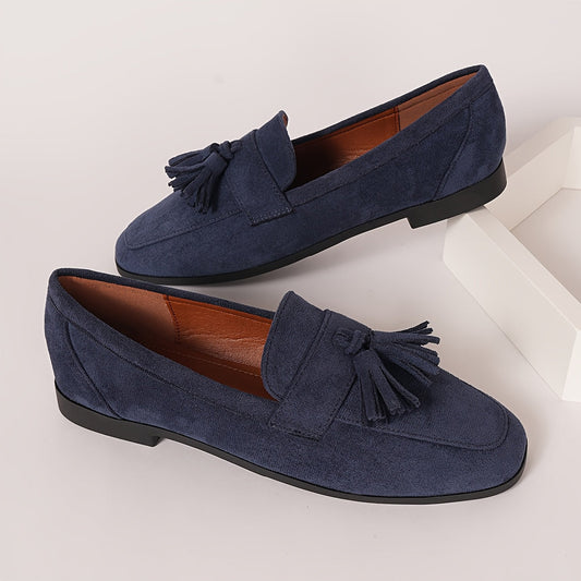 Mocasines de ante con borlas «Soléna»