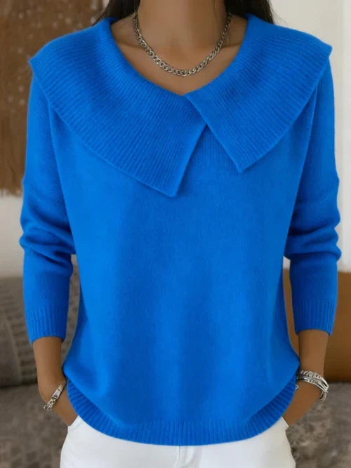 Jersey con cuello solapa «Marlene»