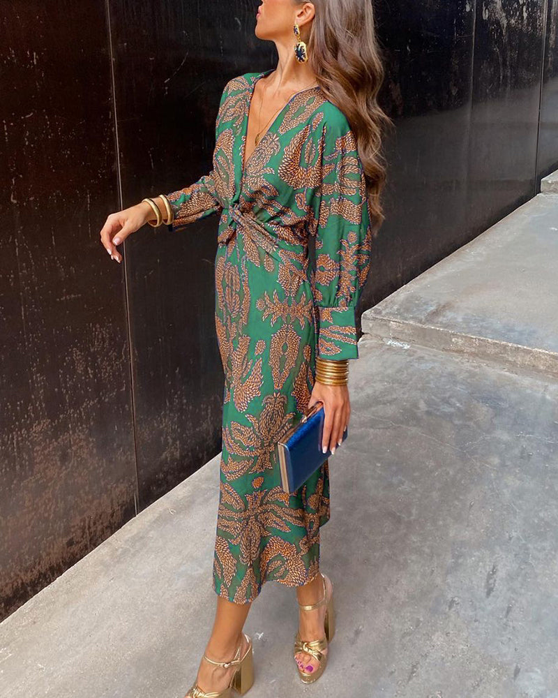 Vestido midi estampado «Isabela»