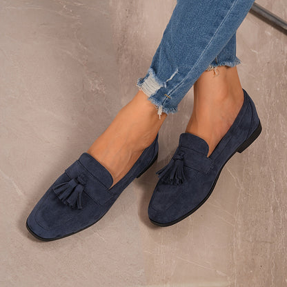 Mocasines de ante con borlas «Soléna»