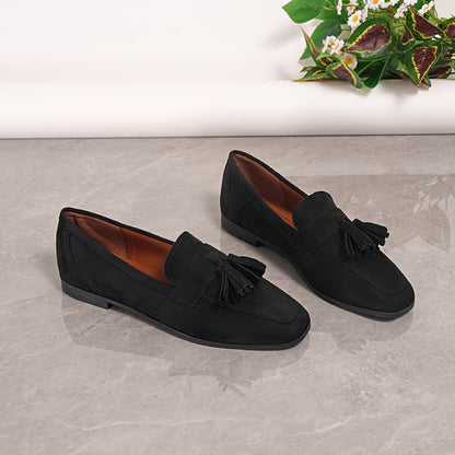 Mocasines de ante con borlas «Soléna»