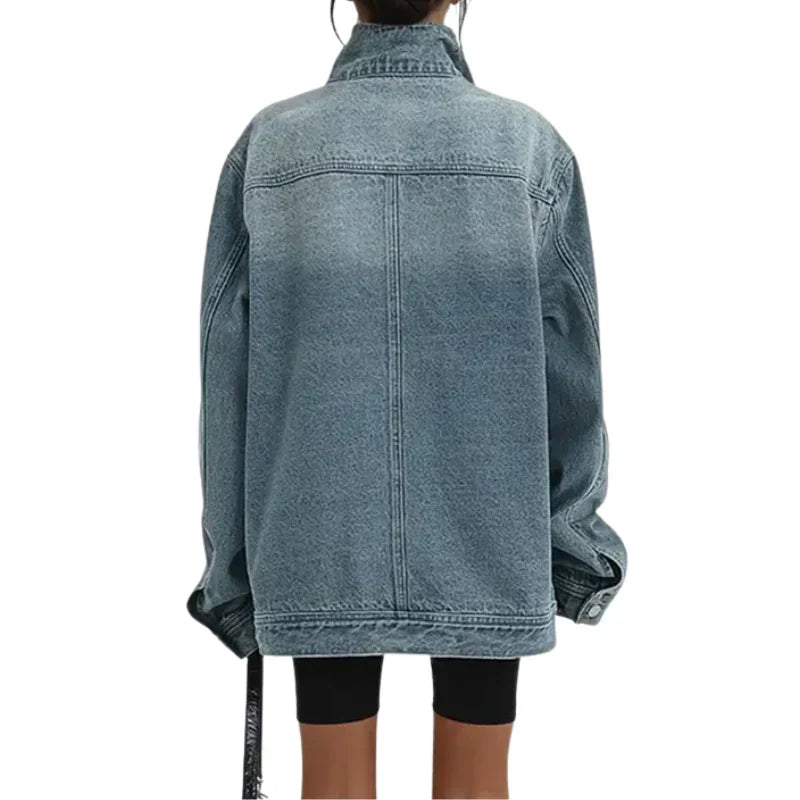 Chaqueta vaquera asimétrica «Cleo»