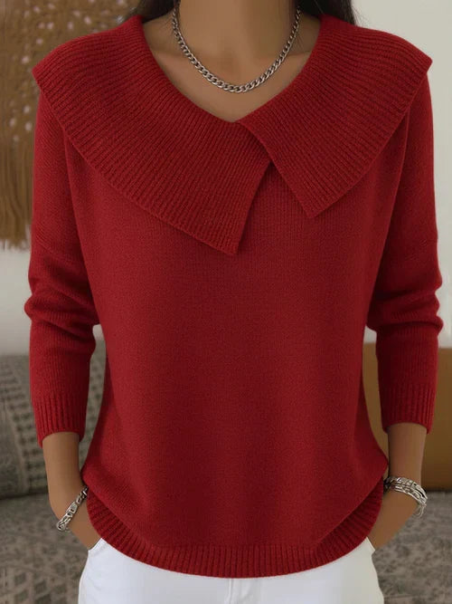 Jersey con cuello solapa «Marlene»