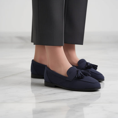 Mocasines de ante con borlas «Soléna»