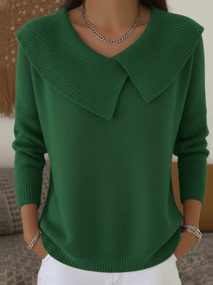 Jersey con cuello solapa «Marlene»