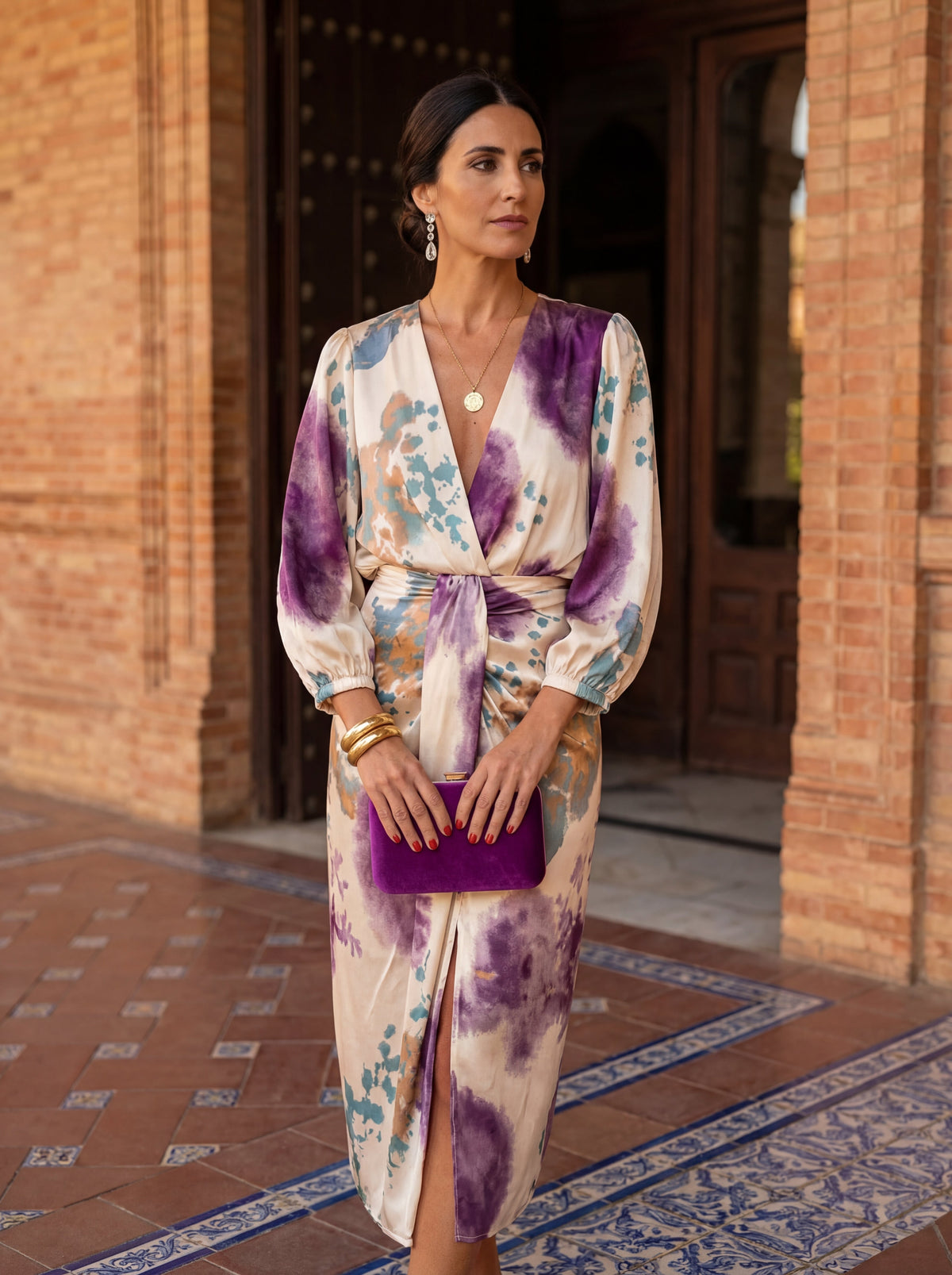 Vestido con escote en V «Vera»