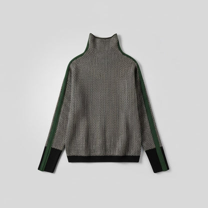 Jersey de cuello alto bicolor «Helena»