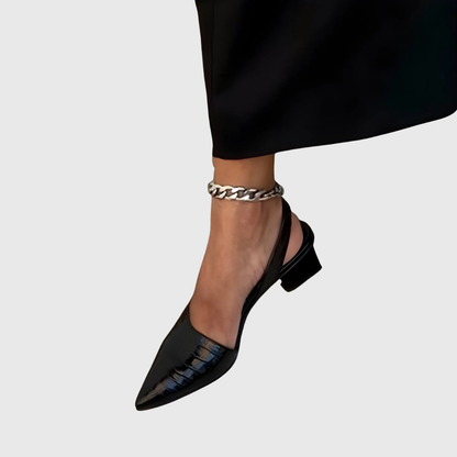 Zapatos destalonados de tacón ancho «Lynn»