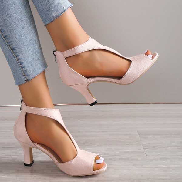 Sandalias de tacón con pulsera en T «Volmena»