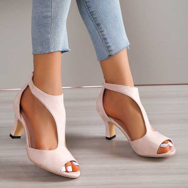 Sandalias de tacón con pulsera en T «Volmena»