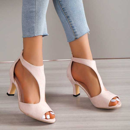 Sandalias de tacón con pulsera en T «Volmena»
