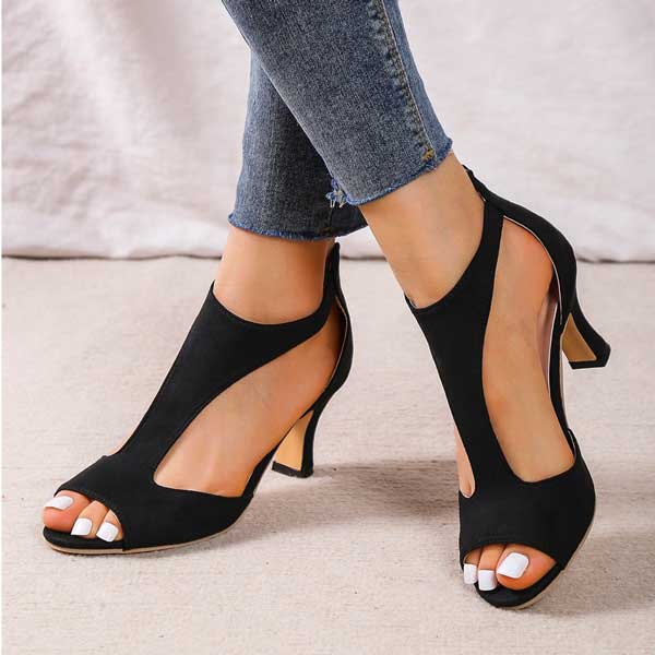Sandalias de tacón con pulsera en T «Volmena»