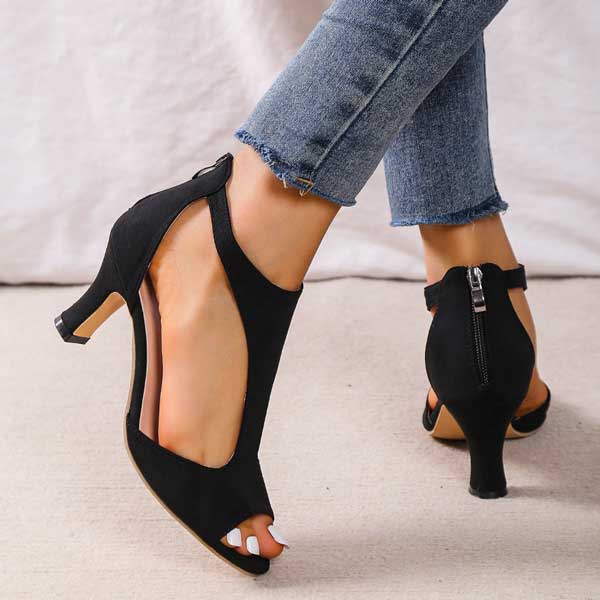 Sandalias de tacón con pulsera en T «Volmena»