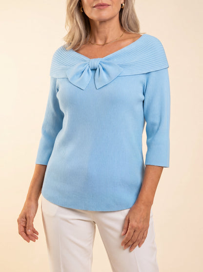 Jersey con lazo decorativo «Sofía»