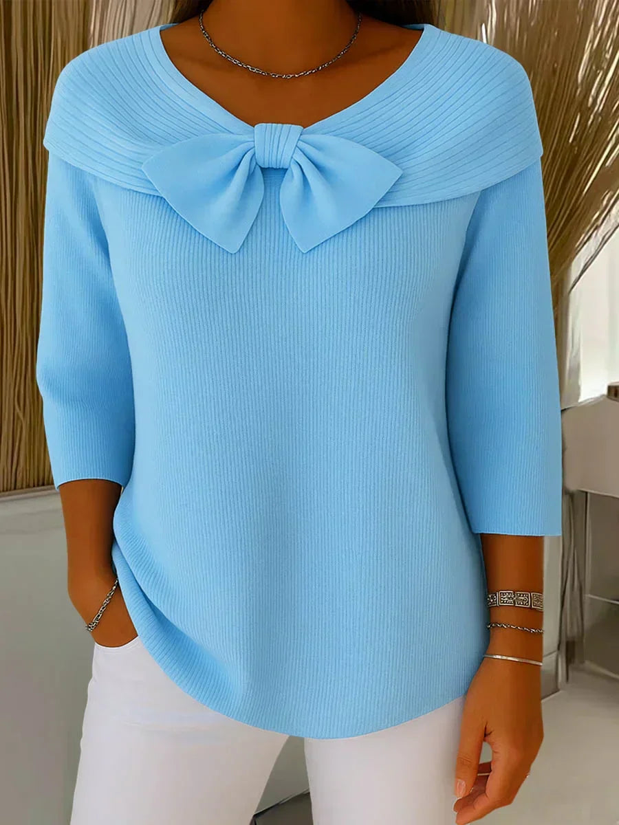 Jersey con lazo decorativo «Sofía»
