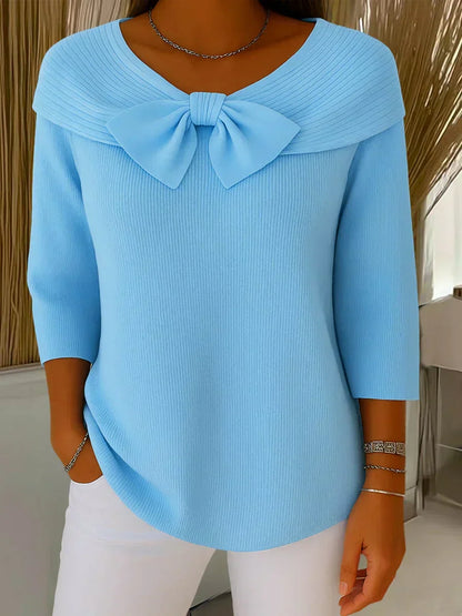 Jersey con lazo decorativo «Sofía»