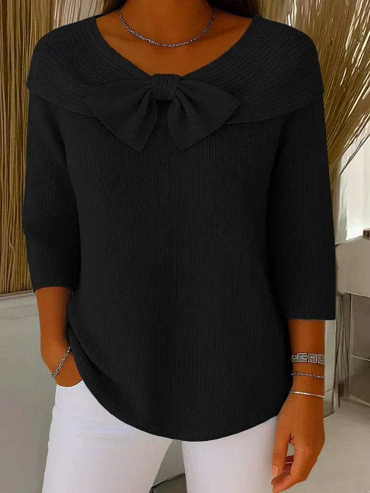Jersey con lazo decorativo «Sofía»