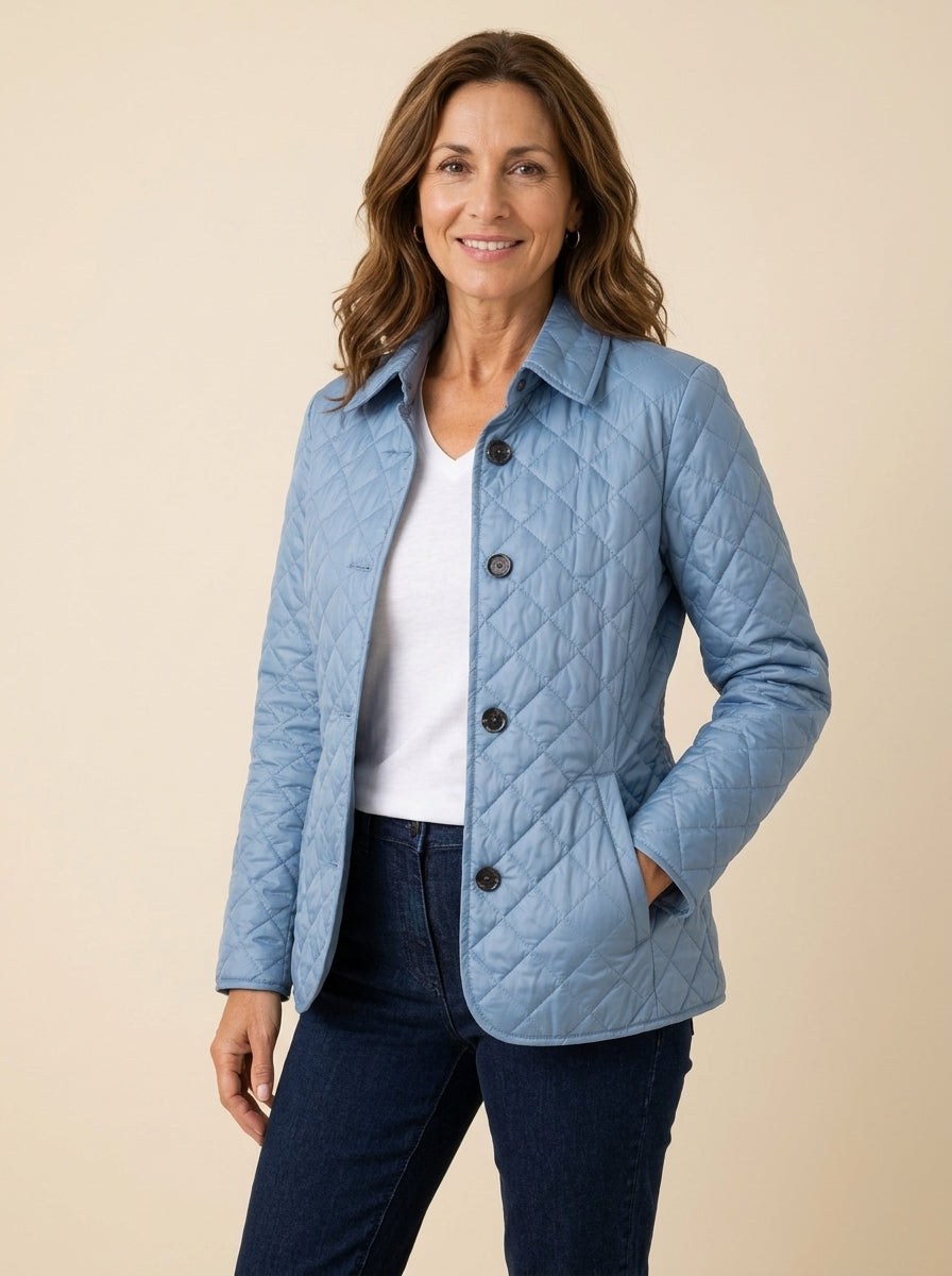 Chaqueta acolchada ligera «Candela» en color azul