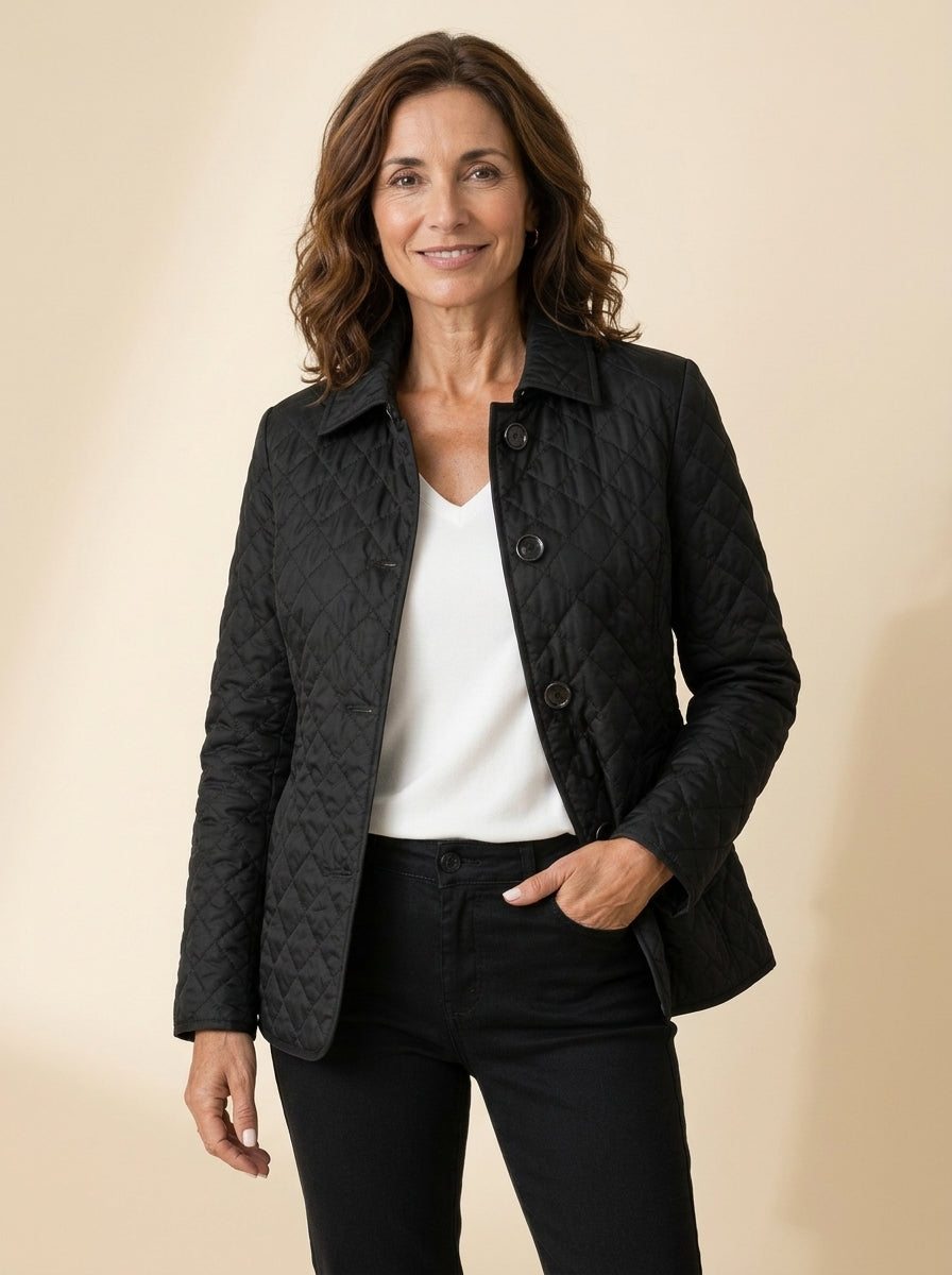 Chaqueta acolchada ligera «Candela» en color negro