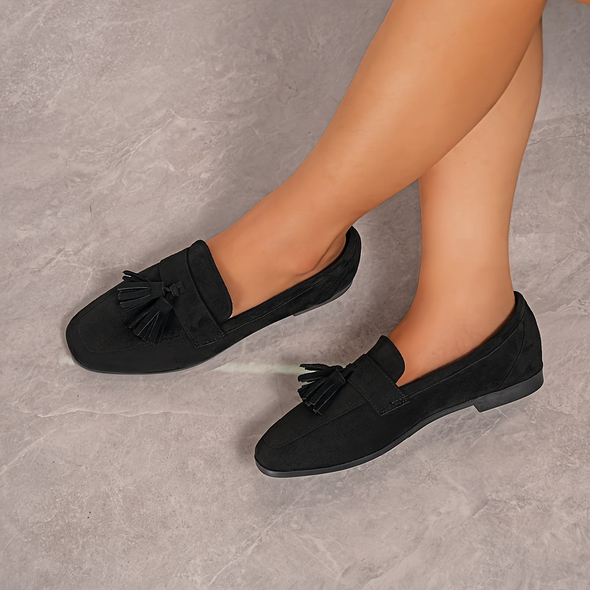 Mocasines de ante con borlas «Soléna»