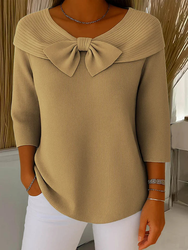Jersey con lazo decorativo «Sofía»