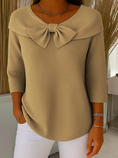 Jersey con lazo decorativo «Sofía»