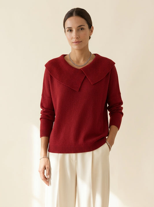 Jersey de cuello suave Marlene, vista frontal