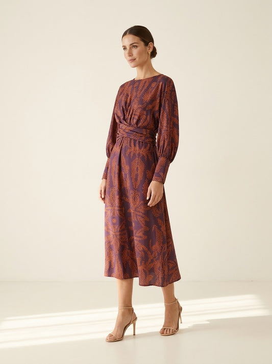 Vestido midi estampado Isabela, vista principal
